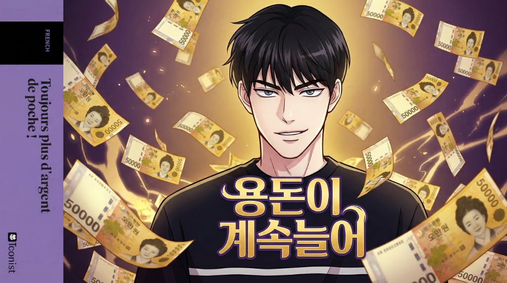 웹툰 작품 포스터 - 용돈이 계속늘어